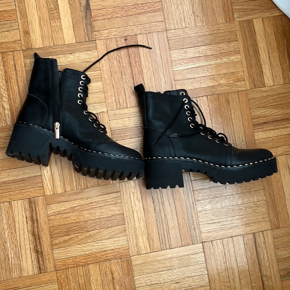 vince camuto combat boots